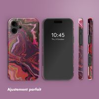 Selencia Coque arrière Vivid avec MagSafe Apple iPhone 16 - Marble Purple