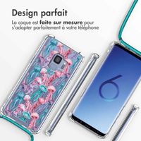 imoshion Coque Design avec cordon Samsung Galaxy S9 - Jellyfish Watercolor