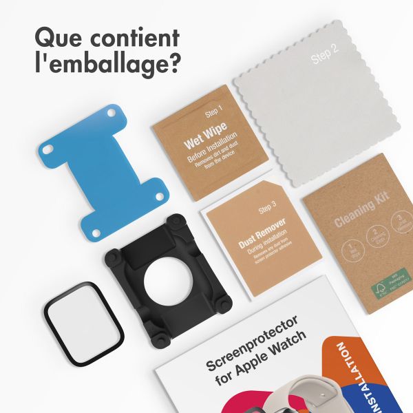 Accezz Protecteur d'écran avec applicateur Apple Watch Series 10 / 11 - 46 mm