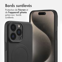 imoshion Coque Couleur avec MagSafe Apple iPhone 15 Pro Max - Noir