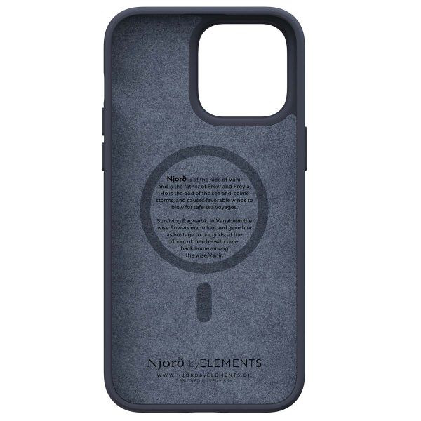 Njorð Collections Coque en cuir véritable MagSafe iPhone 14 Pro Max - Black