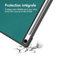 imoshion Coque tablette Trifold Samsung Galaxy Tab S10 FE Plus - Vert foncé