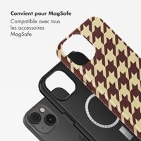 Selencia Coque arrière Vivid avec MagSafe Apple iPhone 14 - Pied-de-Poule