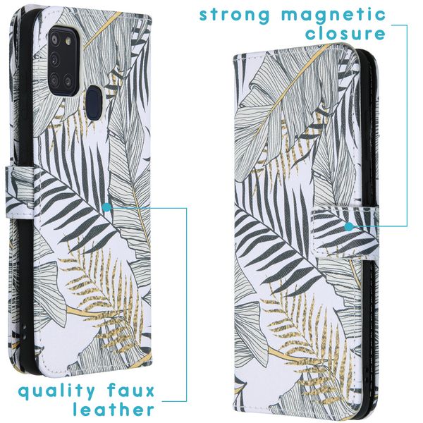 imoshion Coque silicone design Samsung Galaxy A21s - Glamour Botanic