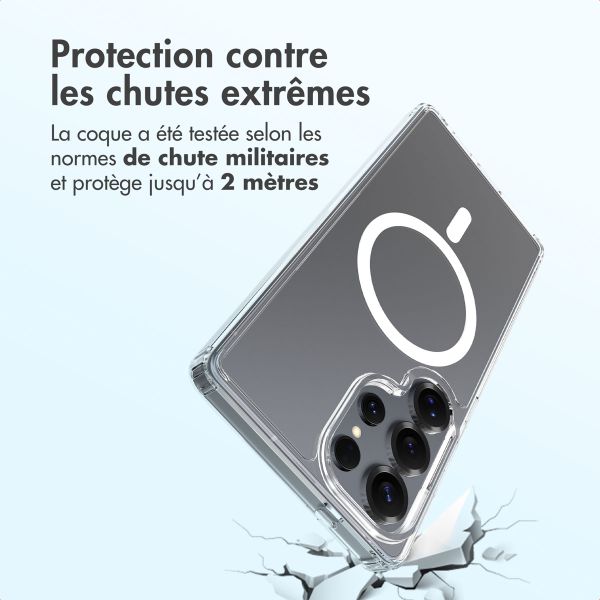 Accezz Coque arrière Xtreme Impact avec MagSafe Samsung Galaxy S25 Ultra - Transparent