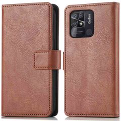 imoshion Étui de télephone portefeuille Xiaomi Redmi 10C - Marron