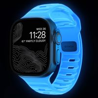 Nomad Bracelet Sport FKM Apple Watch Series 1 á 10 / SE / Ultra (2) (44/45/46/49 mm) - Icy Blue Glow