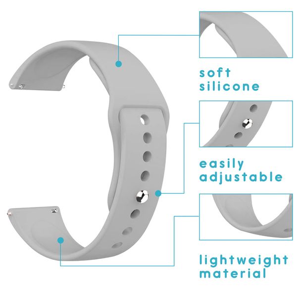 imoshion Bracelet sport en silicone Fitbit Versa / Versa 2 / Versa Lite - Gris clair