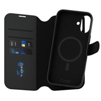 CARE by PanzerGlass Étui de téléphone portefeuille Tango 2-en-1 avec MagSafe iPhone 16 Plus - Noir