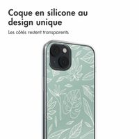 imoshion Coque Design iPhone 14 - Leaves Line-Art