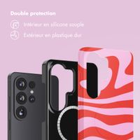 Selencia Coque arrière Vivid avec MagSafe Samsung Galaxy S26 Ultra - Dream Swirl Pink