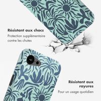 Selencia Coque arrière Vivid avec MagSafe Apple iPhone 16e - Tropical Vibes Light Blue