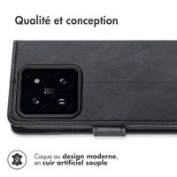 imoshion Étui de téléphone portefeuille Luxe Xiaomi 14 - Noir