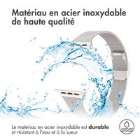 imoshion Bracelet pliant Milanese Apple Watch Series 1 t/m 9 / SE (38/40/41 mm) | Series 10 / 11 (42 mm) - Starlight