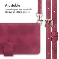 imoshion Etui de téléphone portefeuille avec cordon Samsung Galaxy A35 - Rouge