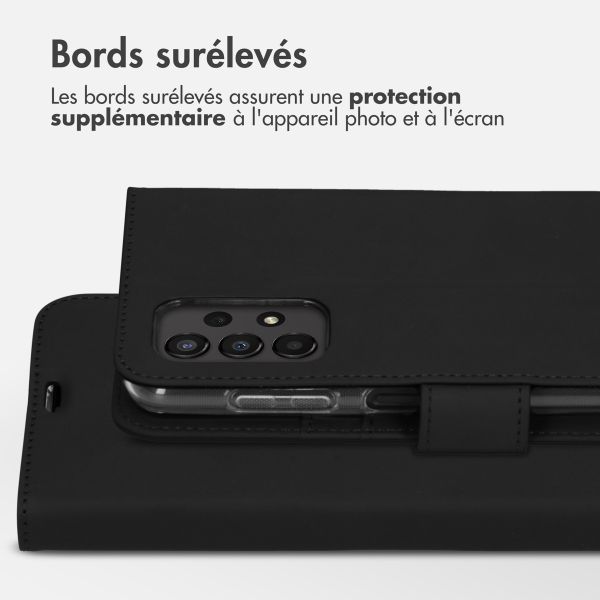 Accezz Étui de téléphone portefeuille Wallet Samsung Galaxy A13 (4G) - Noir