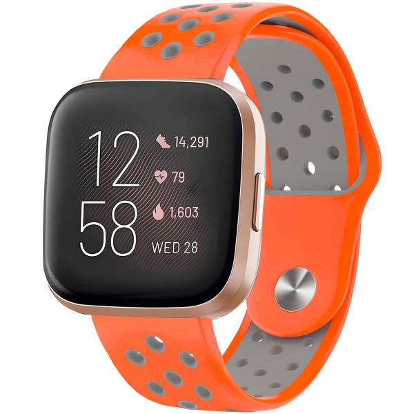 imoshion Bracelet sportif en silicone Fitbit Versa 2 / Versa Lite - Orange / Gris