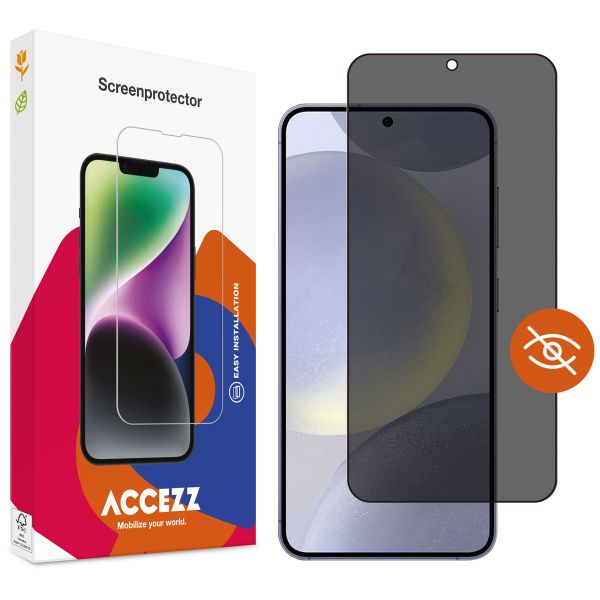 Accezz Protection d'écran en verre trempé Privacy Samsung Galaxy S24 Plus / S25 Plus
