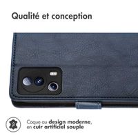 imoshion Étui de téléphone portefeuille Luxe Xiaomi 13 Lite - Bleu foncé