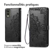 imoshion Etui de téléphone portefeuille Mandala Nokia C32 - Noir