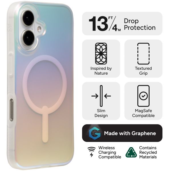 ZAGG Coque Milan Snap avec MagSafe Apple iPhone 16 - Iridescent