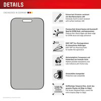 Displex Protection d'écran en verre trempé Privacy Apple iPhone 17 / 17 Pro