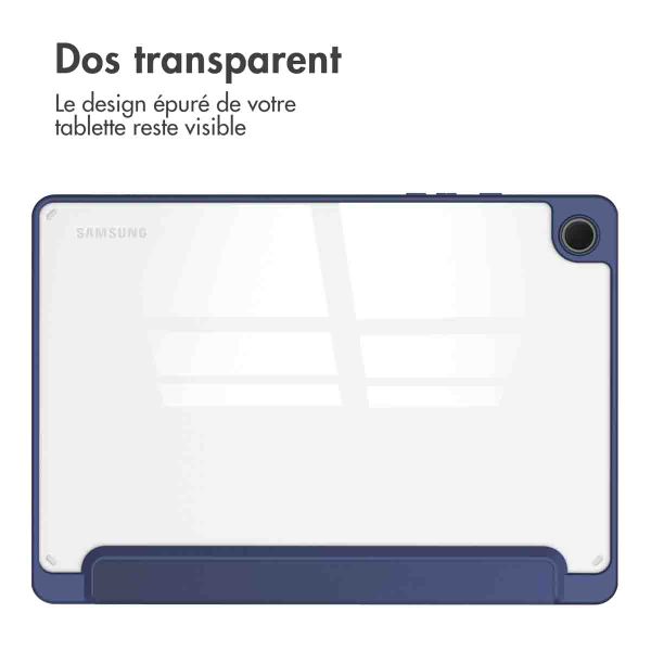 imoshion Coque tablette rigide Trifold iPad Samsung Galaxy Tab A9 Plus - Bleu foncé