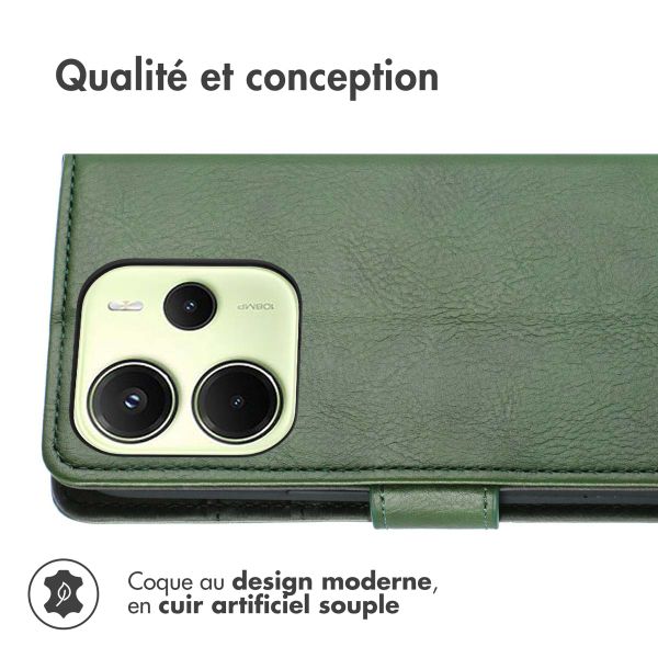 imoshion Étui de télephone portefeuille Xiaomi Redmi Note 14 (4G) - Vert