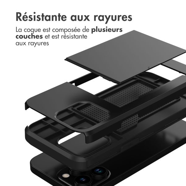 imoshion Coque arrière avec porte-cartes Apple iPhone 14 Pro - Noir