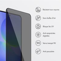 Accezz Protection d'écran en verre trempé avec filtre de confidentialité + Applicateur Samsung Galaxy A36