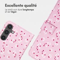 imoshion Étui de télephone portefeuille Design Samsung Galaxy S25 - Blush Berries