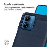 imoshion Coque Brushed Motorola Moto G14 - Bleu foncé