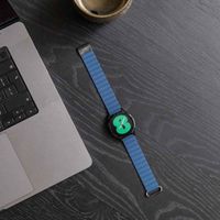 imoshion Bracelet en cuir magnétique  - Connexion universelle 22 mm - Bleu