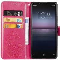 Etui de téléphone Fleurs de Trèfle Sony Xperia 1 II