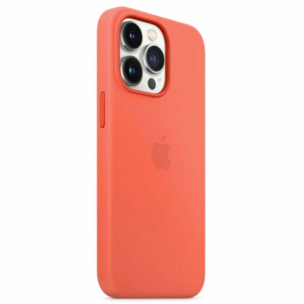 Apple Coque en silicone MagSafe Apple iPhone 13 Pro Max - Nectarine