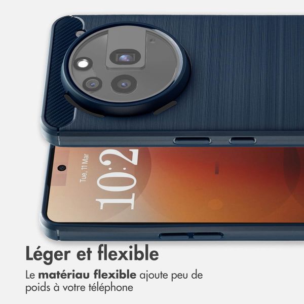 imoshion Coque Brushed Nothing Phone (3a) Pro - Bleu foncé