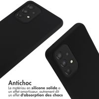 imoshion Coque en silicone avec cordon Samsung Galaxy A33 - Noir