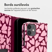 imoshion Étui de télephone portefeuille Design Apple iPhone 12 (Pro) - Hearty Blush