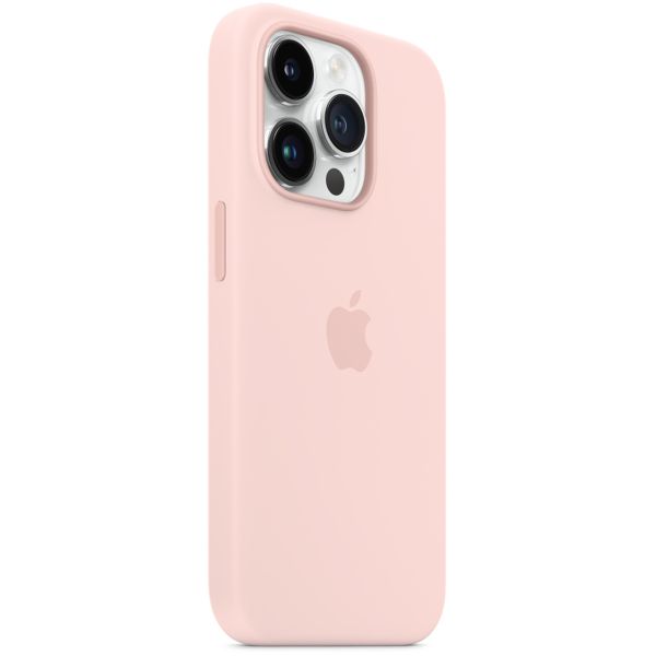 Apple Coque en silicone MagSafe Apple iPhone 14 Pro - Chalk Pink