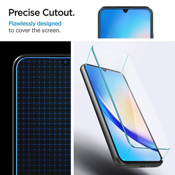 Spigen Protection d'écran en verre trempé GLAStR Slim 2-pack Samsung Galaxy A34 (5G)