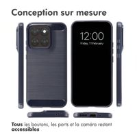 imoshion Coque Brushed Motorola Moto G77 - Bleu foncé