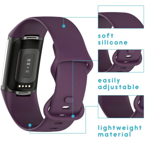 imoshion Bracelet silicone Fitbit Charge 5 / Charge 6 - Taille S - Violet