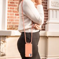 imoshion Coque de couleur avec cordon amovible Apple iPhone 11 - Peach