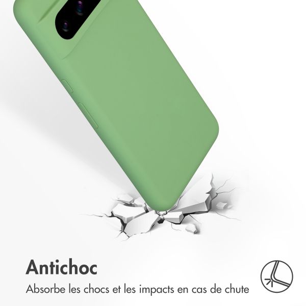 Accezz Coque Liquid Silicone Google Pixel 8 Pro - Vert