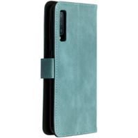 imoshion Étui de télephone portefeuille de luxe Samsung Galaxy A7 (2018) - Bleu clair