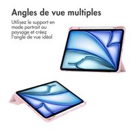 imoshion Coque tablette rigide Trifold iPad Air 13 pouces (2024) M2 - Rose