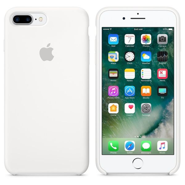 Apple Coque en silicone Apple iPhone 8 Plus / 7 Plus - Blanc