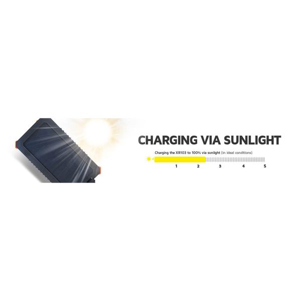 Xtorm Chargeur Xtreme Solar - Batterie externe avec panneau solaire - 5 000 mAh