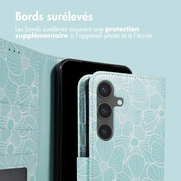 imoshion Étui de télephone portefeuille Design Samsung Galaxy S24 - Botanica