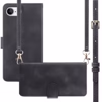 imoshion Etui de télephone portefeuille avec cordon Apple iPhone 17e / 16e - Noir